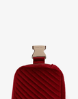 AERIN VELVET QUILTED BELT BAG RED - REMI/REID