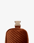 AERIN VELVET QUILTED BELT BAG RUST - REMI/REID