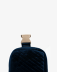 AERIN VELVET QUILTED BELT BAG TEAL - REMI/REID