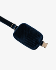 AERIN VELVET QUILTED BELT BAG TEAL - REMI/REID