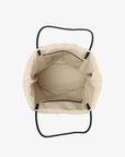AKIMBO EAST WEST TOTE SHEARLING CREAM - REMI/REID