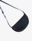 ANAIS WOVEN CROSSBODY LARGE BLACK - REMI/REID