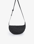 ANAIS WOVEN CROSSBODY LARGE BLACK - REMI/REID