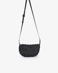 ANAIS WOVEN CROSSBODY SMALL BLACK - REMI/REID