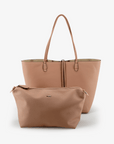 DEPARTURE TOTE BALLET PINK/CREAM - REMI/REID