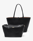 DEPARTURE TOTE BLACK/TAUPE - REMI/REID