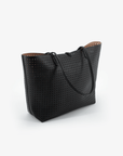 DEPARTURE TOTE PERFORATED SQUARE BLACK/NUDE - REMI/REID
