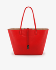 DEPARTURE TOTE PERFORATED SQUARE TROPIC RED/NUDE - REMI/REID