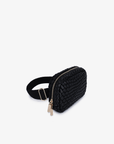 EVERLEIGH WOVEN BELT BAG BLACK - REMI/REID