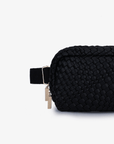 EVERLEIGH WOVEN BELT BAG BLACK - REMI/REID