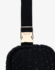EVERLEIGH WOVEN BELT BAG BLACK - REMI/REID