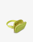 EVERLEIGH WOVEN BELT BAG CHARTREUSE - REMI/REID