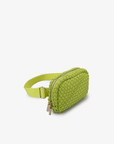 EVERLEIGH WOVEN BELT BAG CHARTREUSE - REMI/REID