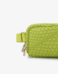EVERLEIGH WOVEN BELT BAG CHARTREUSE - REMI/REID
