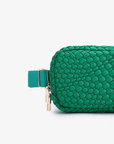 EVERLEIGH WOVEN BELT BAG GREEN - REMI/REID