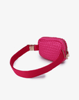 EVERLEIGH WOVEN BELT BAG HOT PINK - REMI/REID