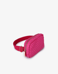 EVERLEIGH WOVEN BELT BAG HOT PINK - REMI/REID