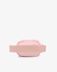 EVERLEIGH WOVEN BELT BAG PINK - REMI/REID