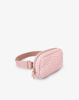 EVERLEIGH WOVEN BELT BAG PINK - REMI/REID