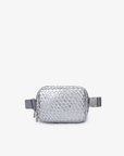 EVERLEIGH WOVEN BELT BAG SILVER - REMI/REID