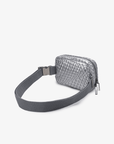 EVERLEIGH WOVEN BELT BAG SILVER - REMI/REID