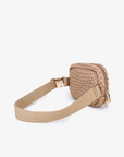 EVERLEIGH WOVEN BELT BAG TAUPE - REMI/REID