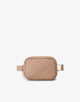 EVERLEIGH WOVEN BELT BAG TAUPE - REMI/REID