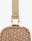 EVERLEIGH WOVEN BELT BAG TAUPE - REMI/REID