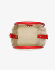 HOLLACE MINI TOTE CANVAS CONTRAST PIPING RED - REMI/REID