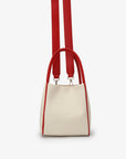 HOLLACE MINI TOTE CANVAS CONTRAST PIPING RED - REMI/REID