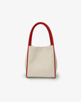 HOLLACE MINI TOTE CANVAS CONTRAST PIPING RED - REMI/REID