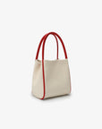 HOLLACE MINI TOTE CANVAS CONTRAST PIPING RED - REMI/REID