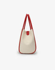 HOLLACE MINI TOTE CANVAS CONTRAST PIPING RED - REMI/REID