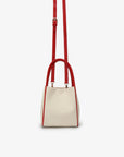 HOLLACE MINI TOTE CANVAS CONTRAST PIPING RED - REMI/REID