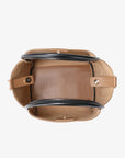 HOLLACE MINI TOTE CONTRAST PIPING TAN/BLACK - REMI/REID