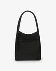 HOLLACE MINI TOTE FAUX SUEDE BUCKLE BLACK - REMI/REID