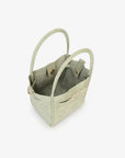 HOLLACE MINI TOTE FAUX SUEDE BUCKLE CELADON - REMI/REID