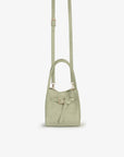HOLLACE MINI TOTE FAUX SUEDE BUCKLE CELADON - REMI/REID