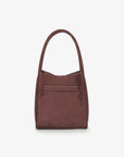 HOLLACE MINI TOTE FAUX SUEDE BUCKLE CHOCOLATE - REMI/REID