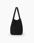 HOLLACE MINI TOTE STUDDED FAUX SUEDE BLACK - REMI/REID