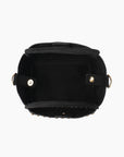 HOLLACE MINI TOTE STUDDED FAUX SUEDE BLACK - REMI/REID
