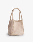 HOLLACE MINI TOTE STUDDED FAUX SUEDE FOUNDATION - REMI/REID