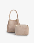 HOLLACE MINI TOTE STUDDED FAUX SUEDE FOUNDATION - REMI/REID