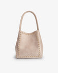 HOLLACE MINI TOTE STUDDED FAUX SUEDE FOUNDATION - REMI/REID