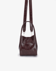 HOLLACE MINI TOTE WAXED OXBLOOD - REMI/REID