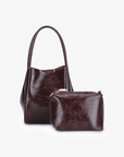 HOLLACE MINI TOTE WAXED OXBLOOD - REMI/REID