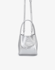 HOLLACE MINI TOTE WAXED SILVER - REMI/REID