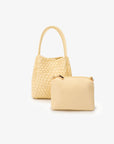 HOLLACE MINI TOTE WOVEN BUTTER - REMI/REID