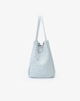 HOLLACE MINI TOTE WOVEN FAUX SUEDE BLUE - REMI/REID