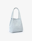 HOLLACE MINI TOTE WOVEN FAUX SUEDE BLUE - REMI/REID